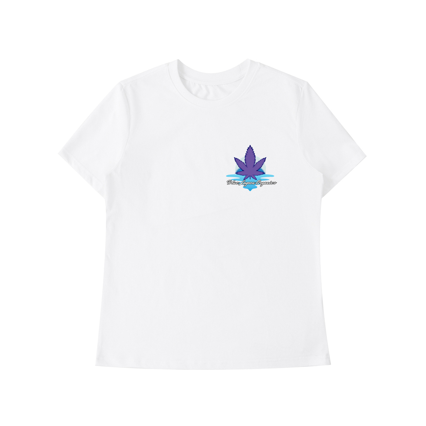 Blue Lagoon Organics Small Classic Logo Standard Shoulder T-Shirt(Womens)