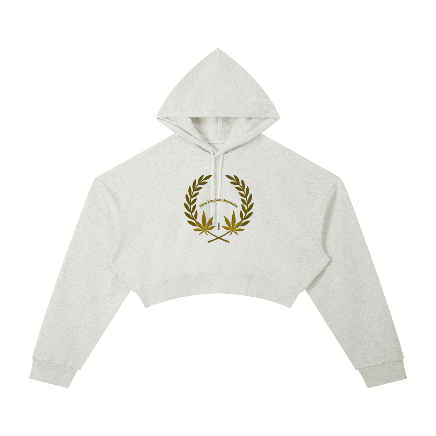 420 Wreath Cropped Hoodie (W)
