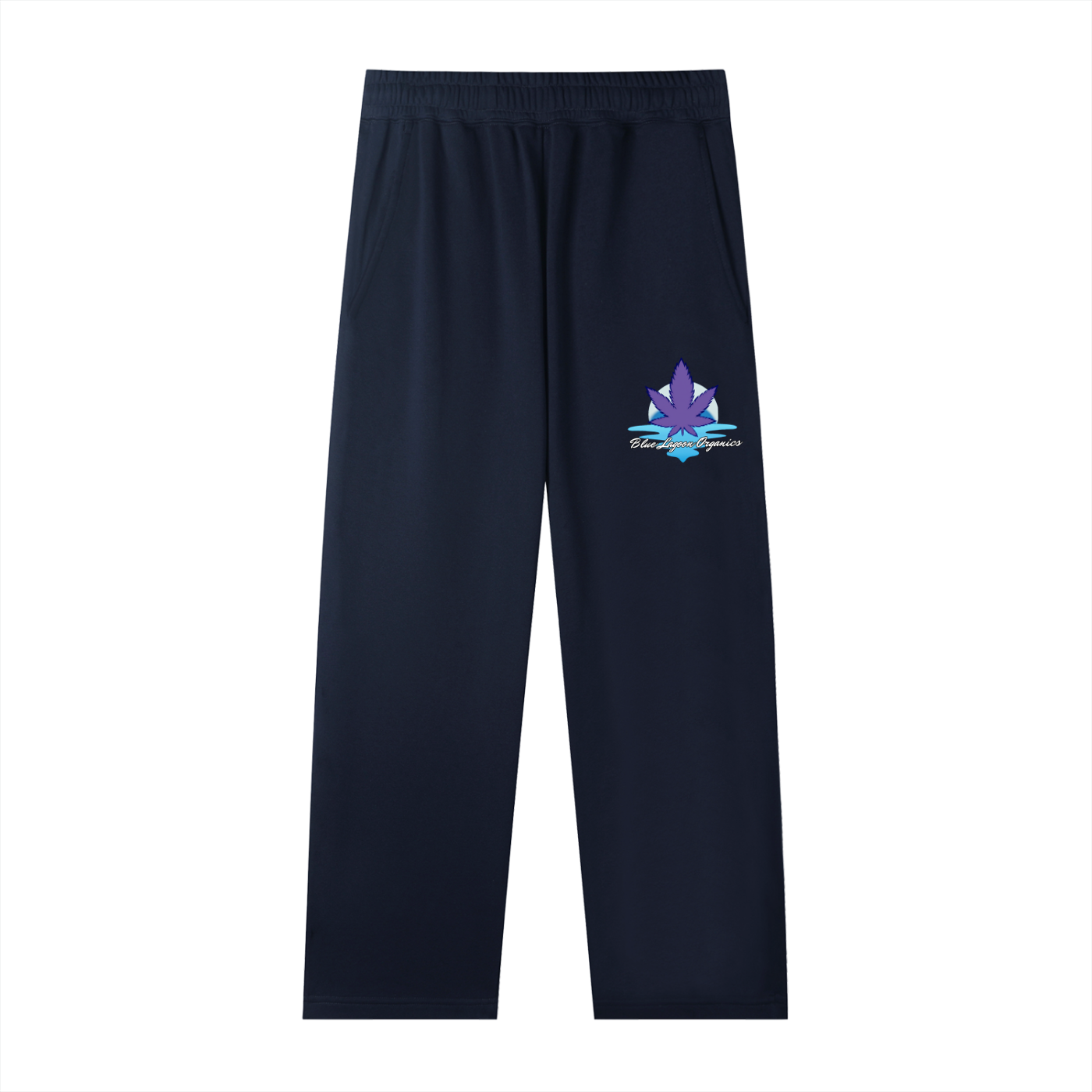 Blue Lagoon Organics Classic Logo Straight-Leg Sweatpants(Men)