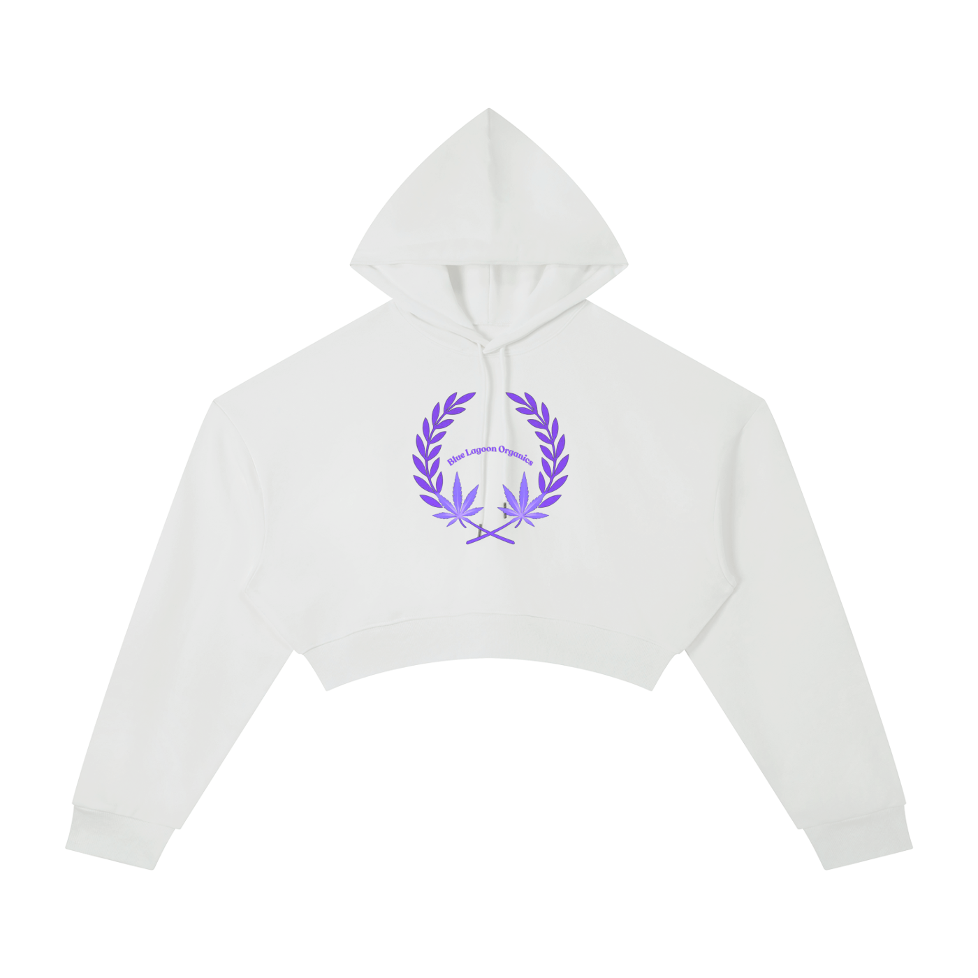420 Wreath Cropped Hoodie (W)