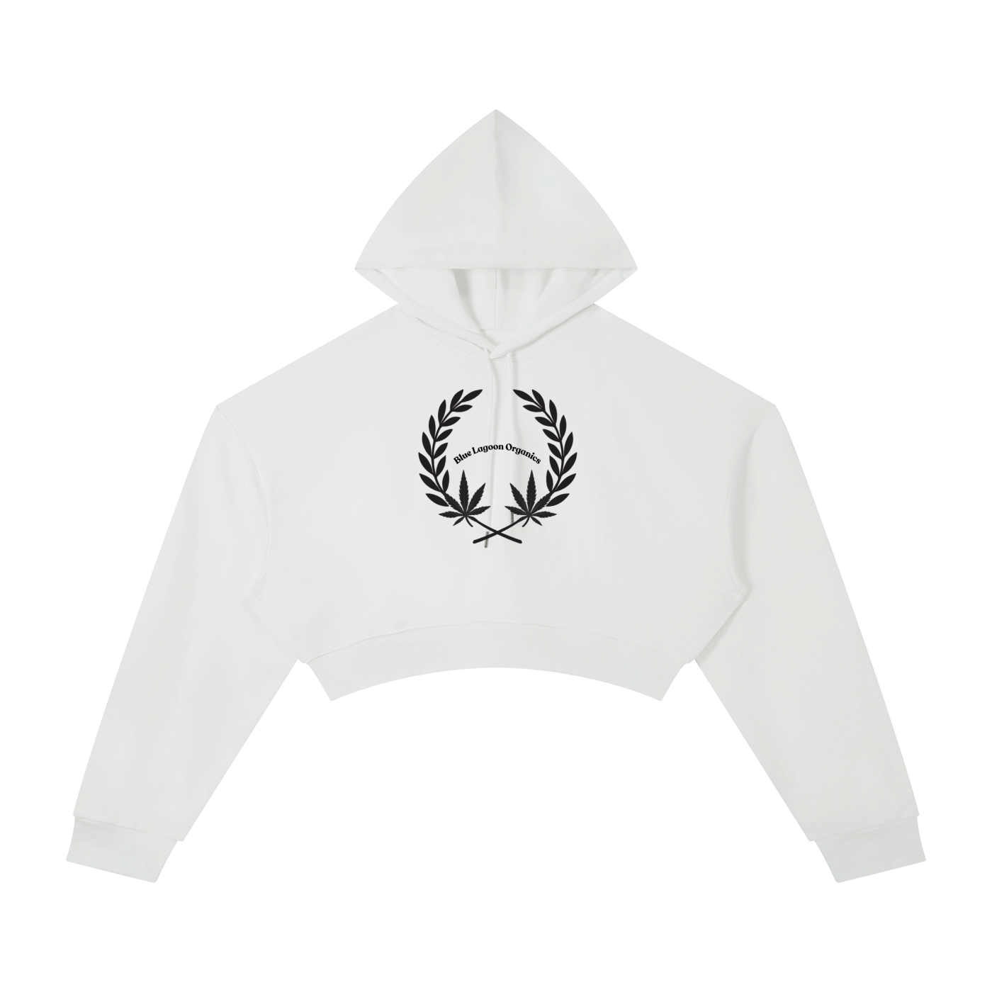 420 Wreath Cropped Hoodie (W)