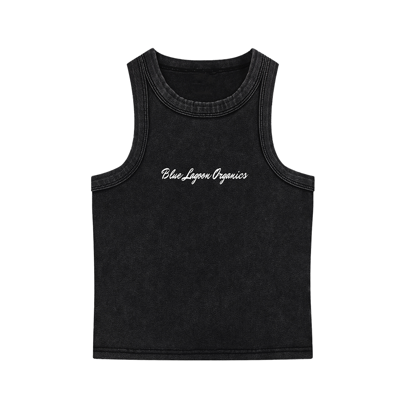 Blue Lagoon Organics Classic Logo Snow Washed Tank Top(women)