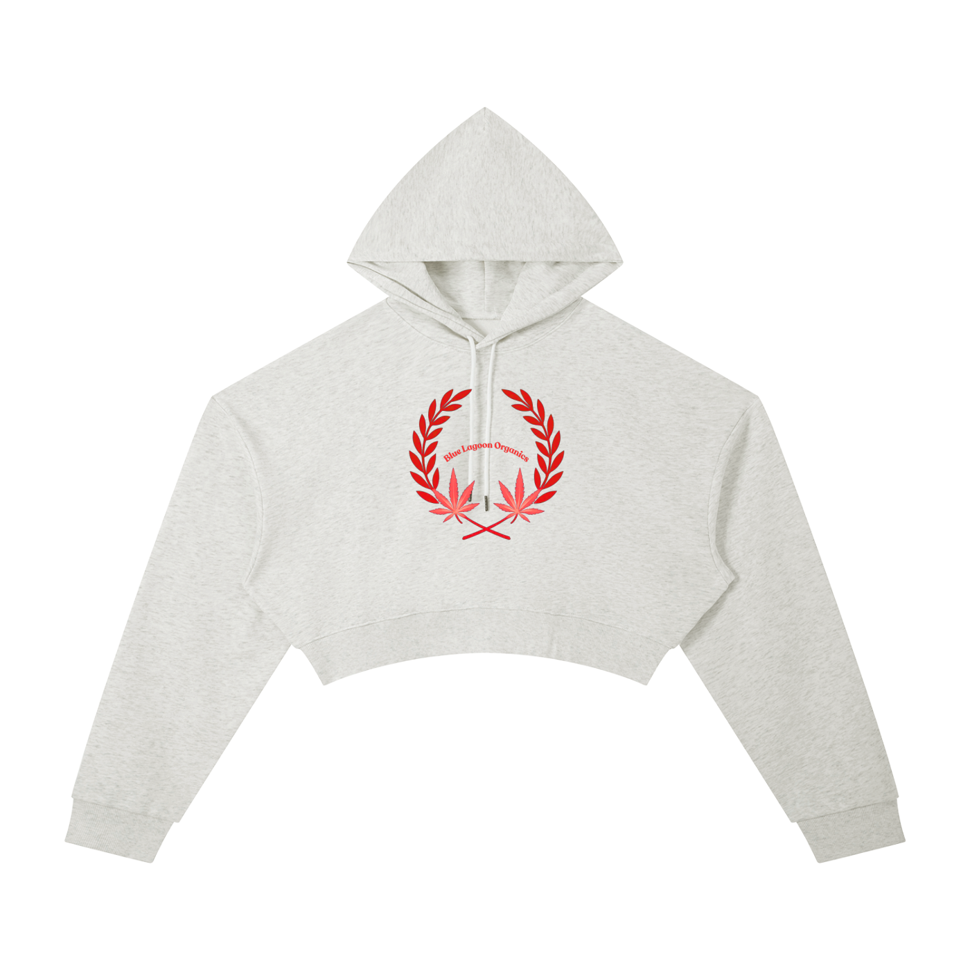 420 Wreath Cropped Hoodie (W)