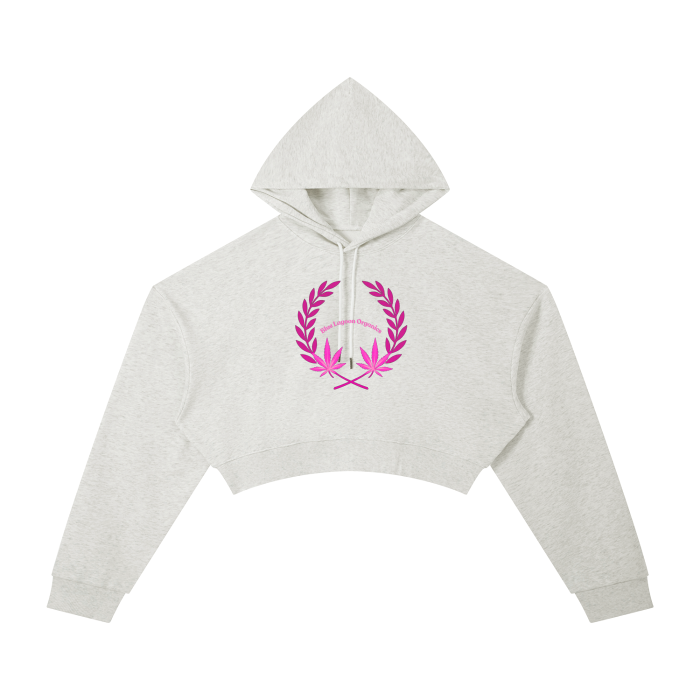 420 Wreath Cropped Hoodie (W)