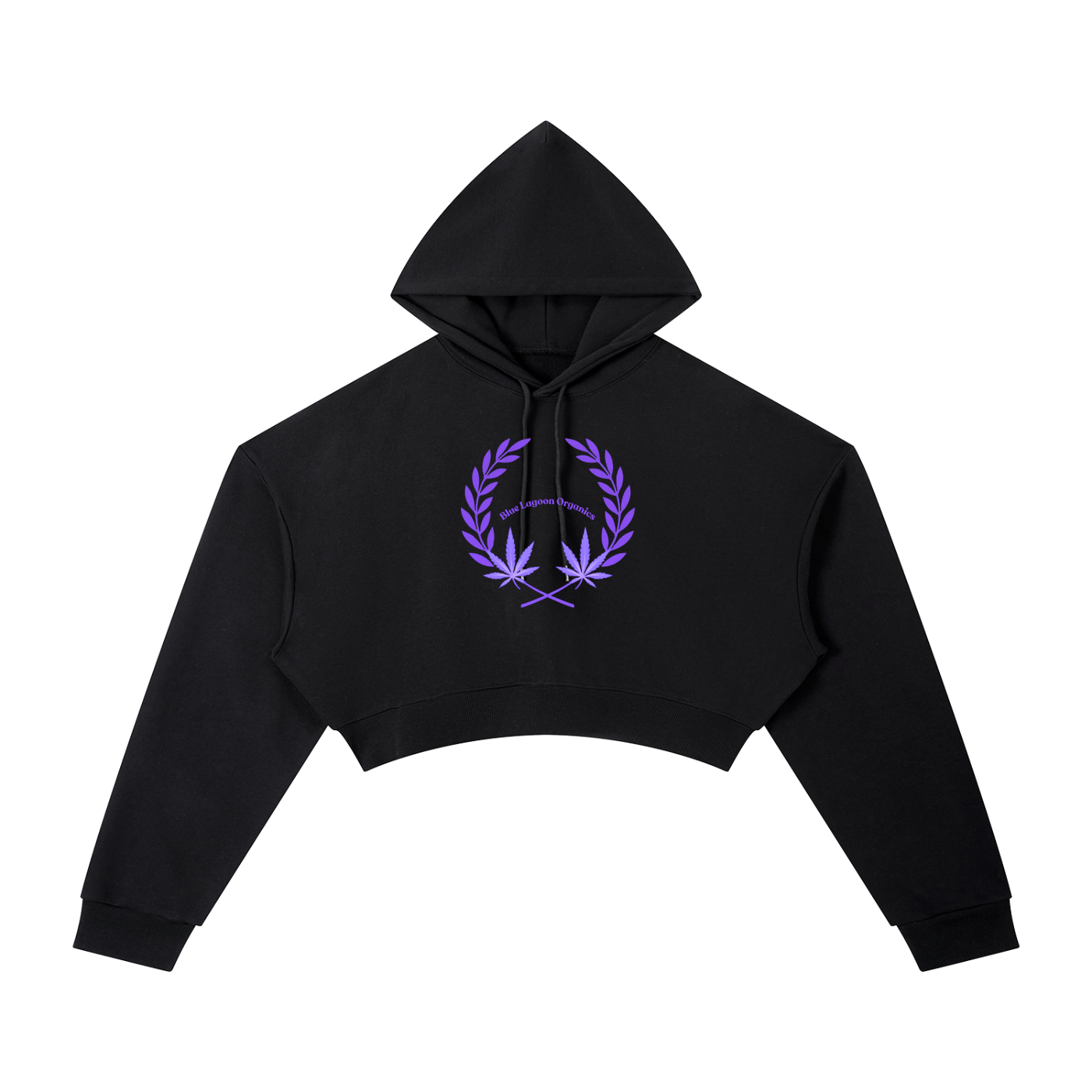 420 Wreath Cropped Hoodie (W)