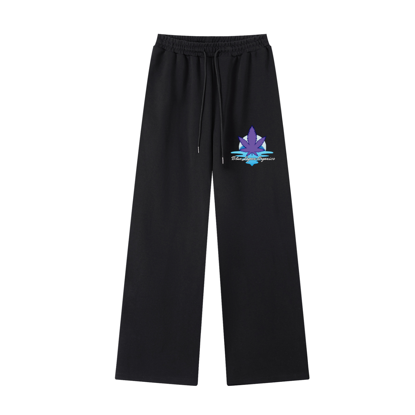 Blue Lagoon Organics Classic Logo Straight-Leg Sweatpants(Women)
