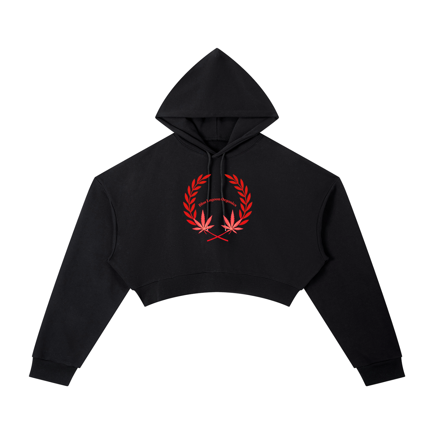 420 Wreath Cropped Hoodie (W)