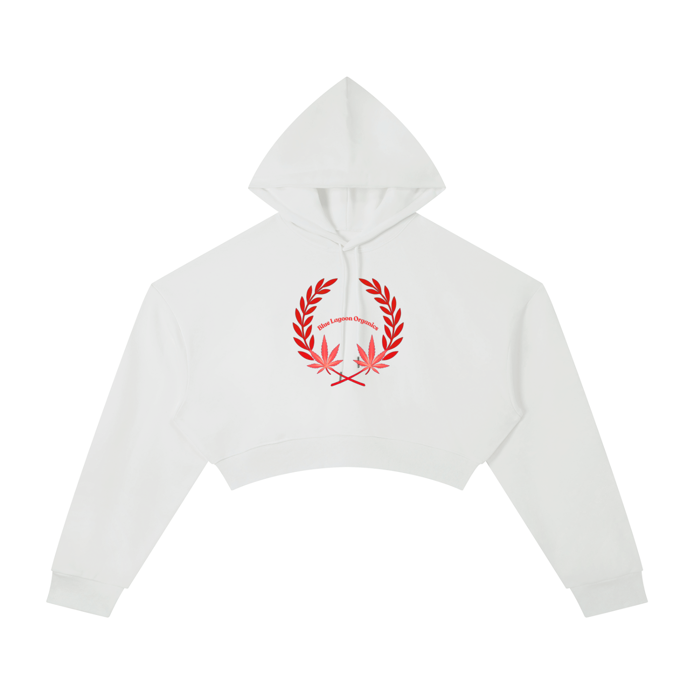 420 Wreath Cropped Hoodie (W)