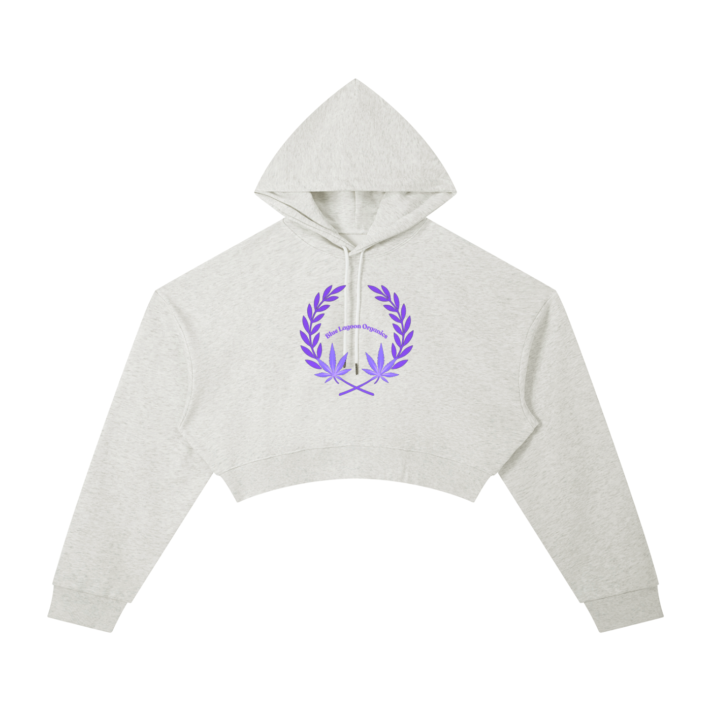 420 Wreath Cropped Hoodie (W)