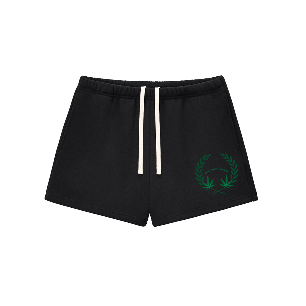 420 Wreath Fleece Drawstring Sweatshorts (w)