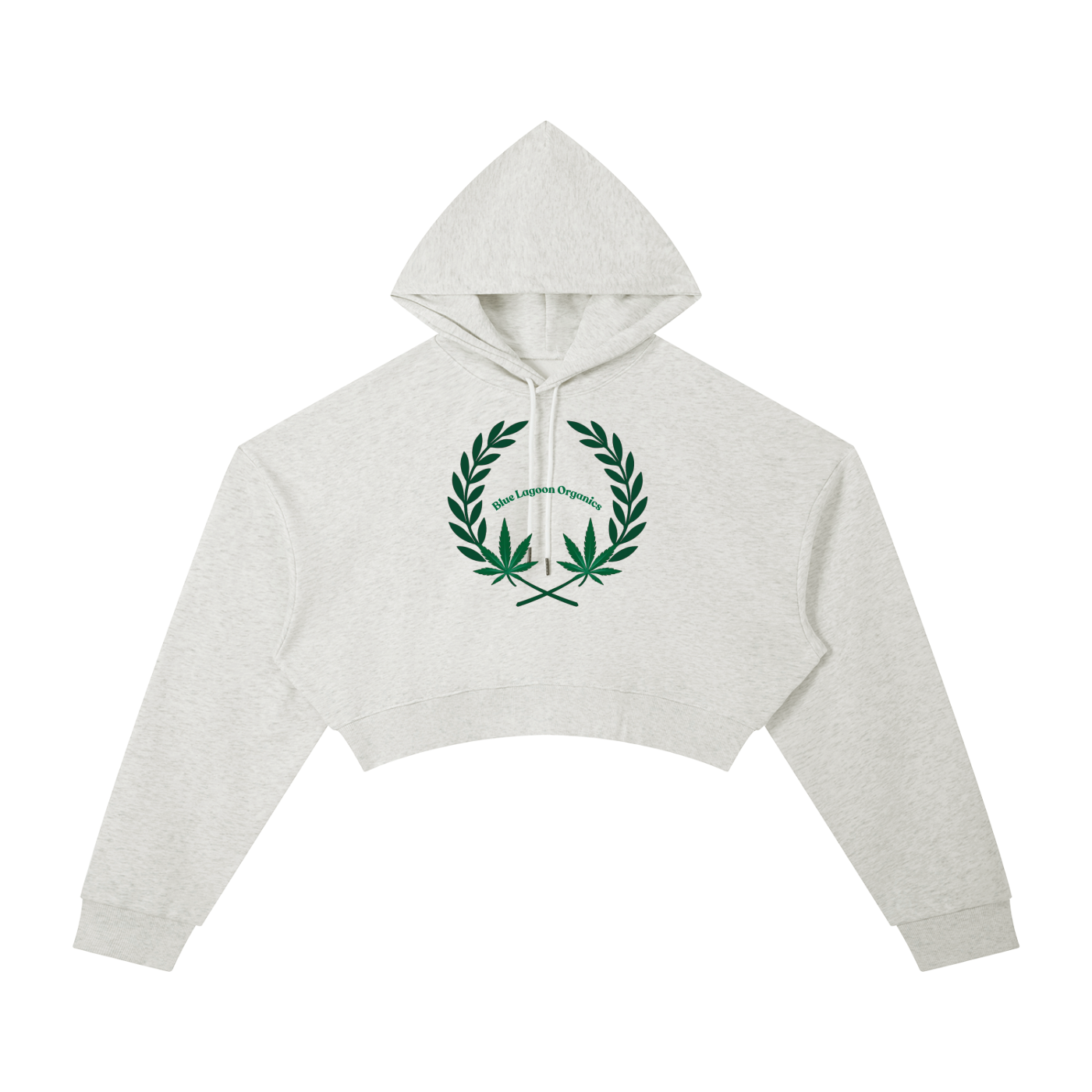 420 Wreath Cropped Hoodie (W)