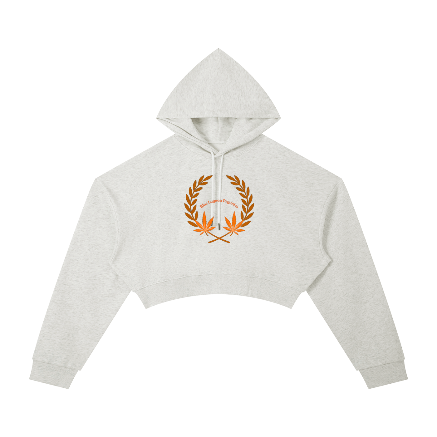 420 Wreath Cropped Hoodie (W)