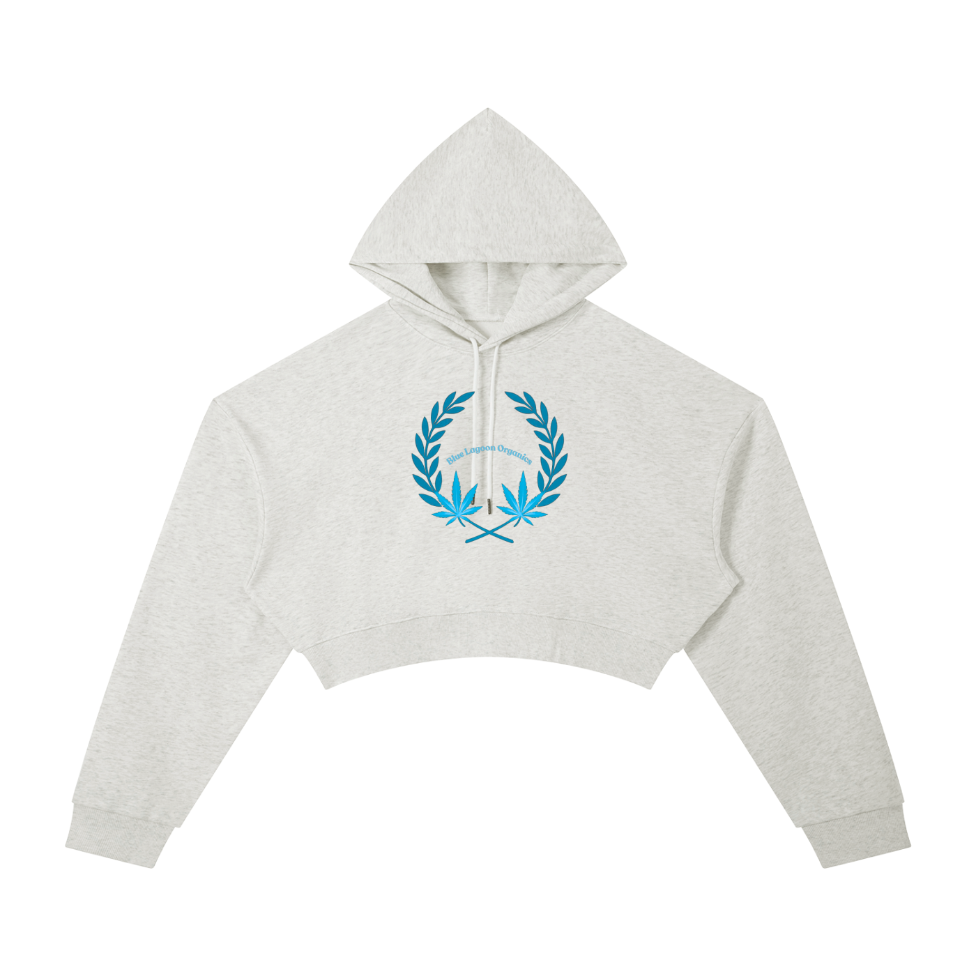 420 Wreath Cropped Hoodie (W)