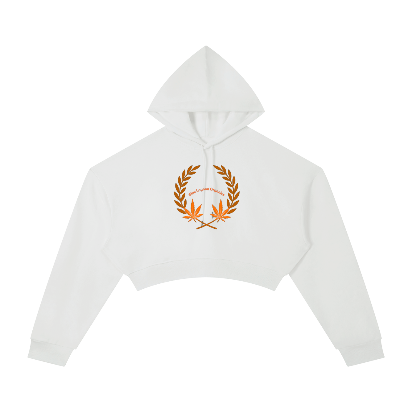 420 Wreath Cropped Hoodie (W)