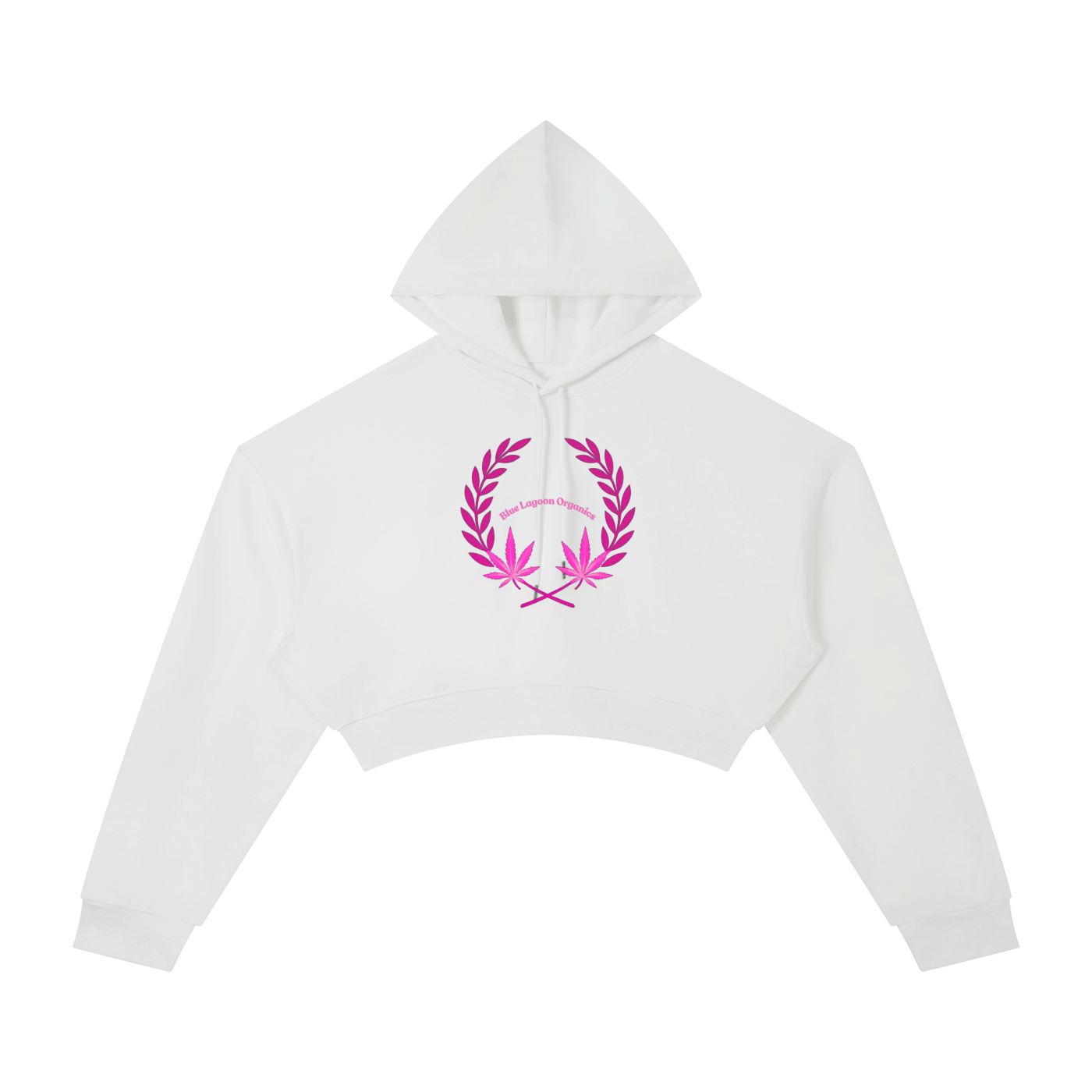 420 Wreath Cropped Hoodie (W)