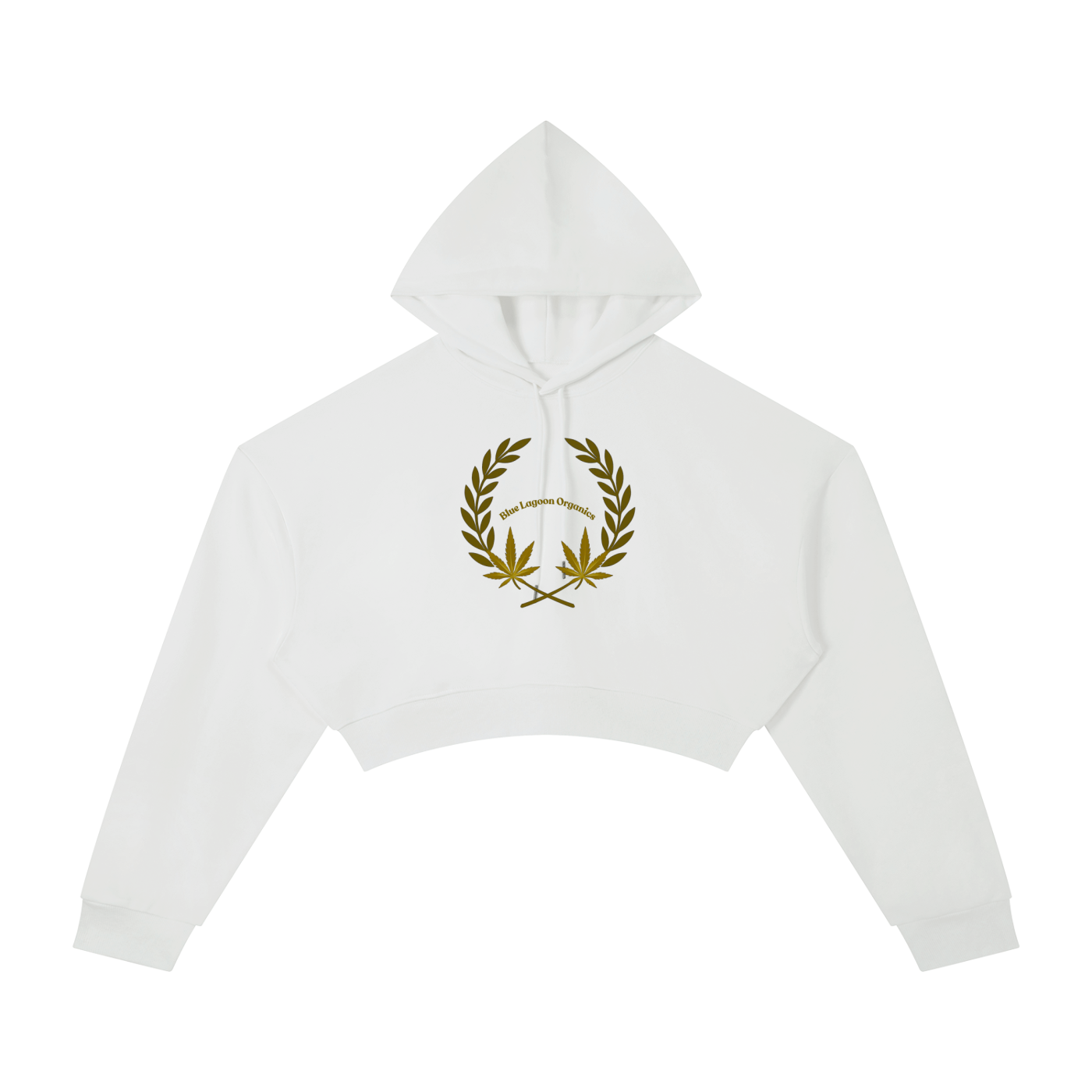 420 Wreath Cropped Hoodie (W)