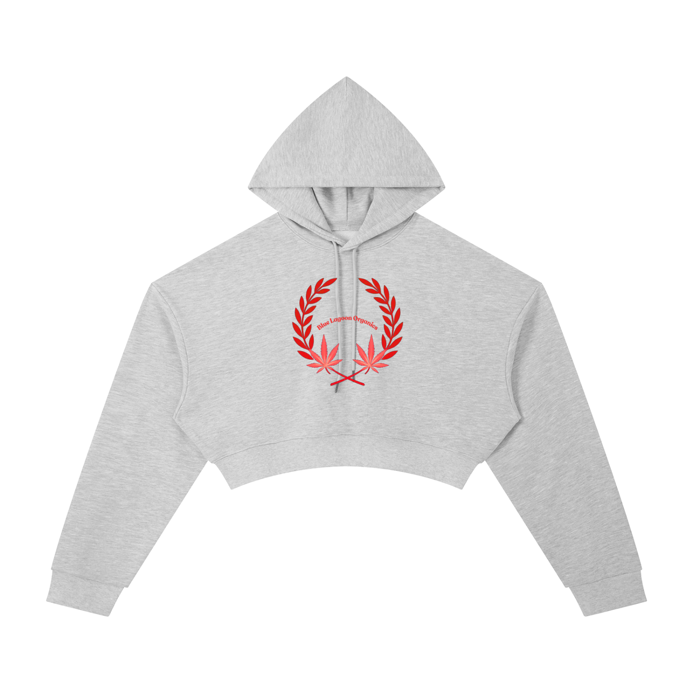 420 Wreath Cropped Hoodie (W)