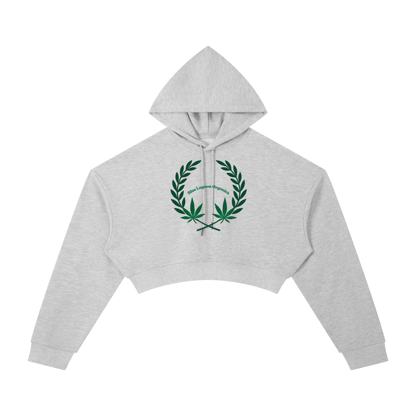 420 Wreath Cropped Hoodie (W)