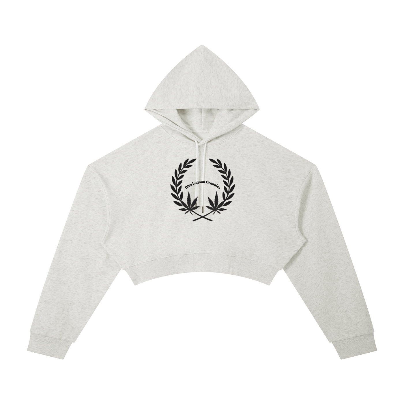 420 Wreath Cropped Hoodie (W)