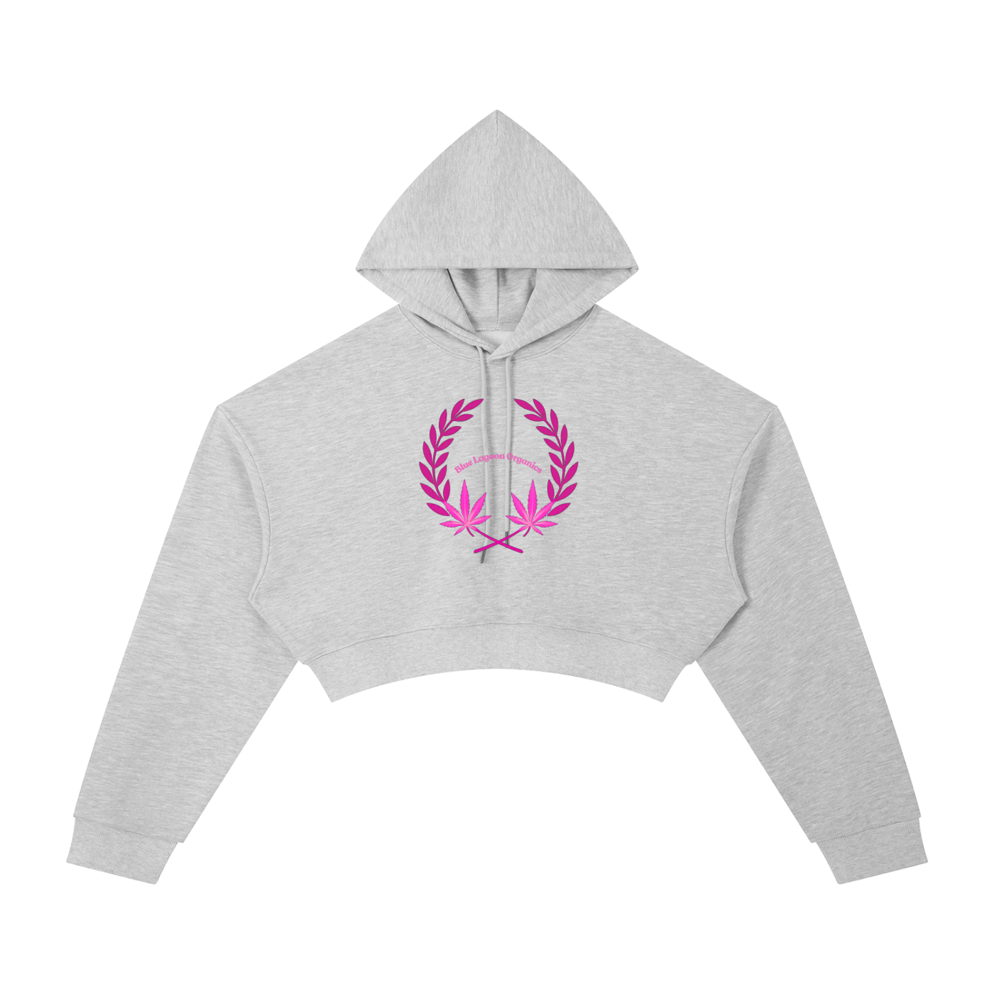 420 Wreath Cropped Hoodie (W)