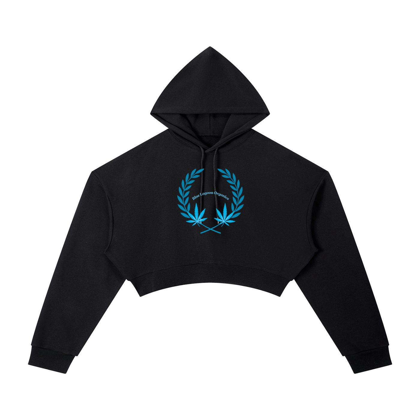 420 Wreath Cropped Hoodie (W)