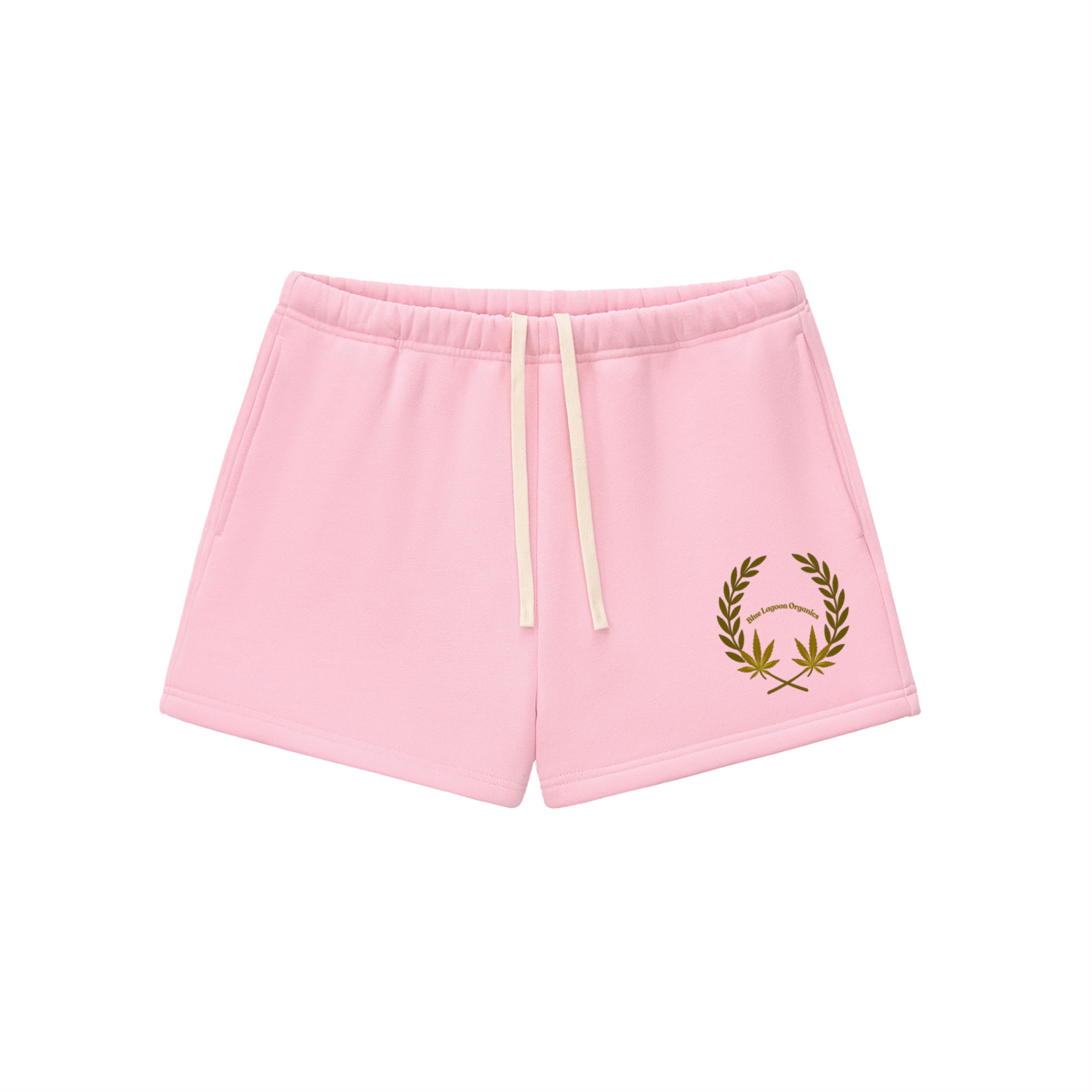420 Wreath Fleece Drawstring Sweatshorts (w)