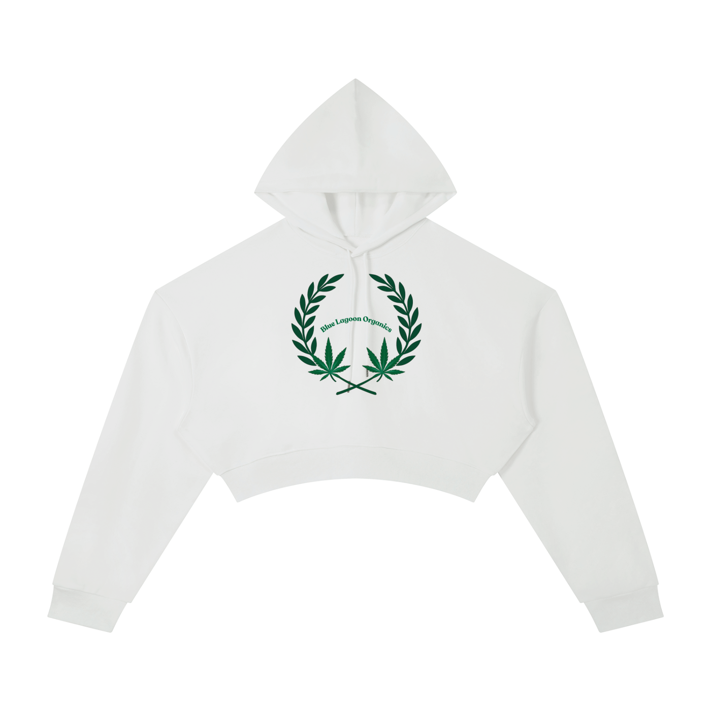 420 Wreath Cropped Hoodie (W)