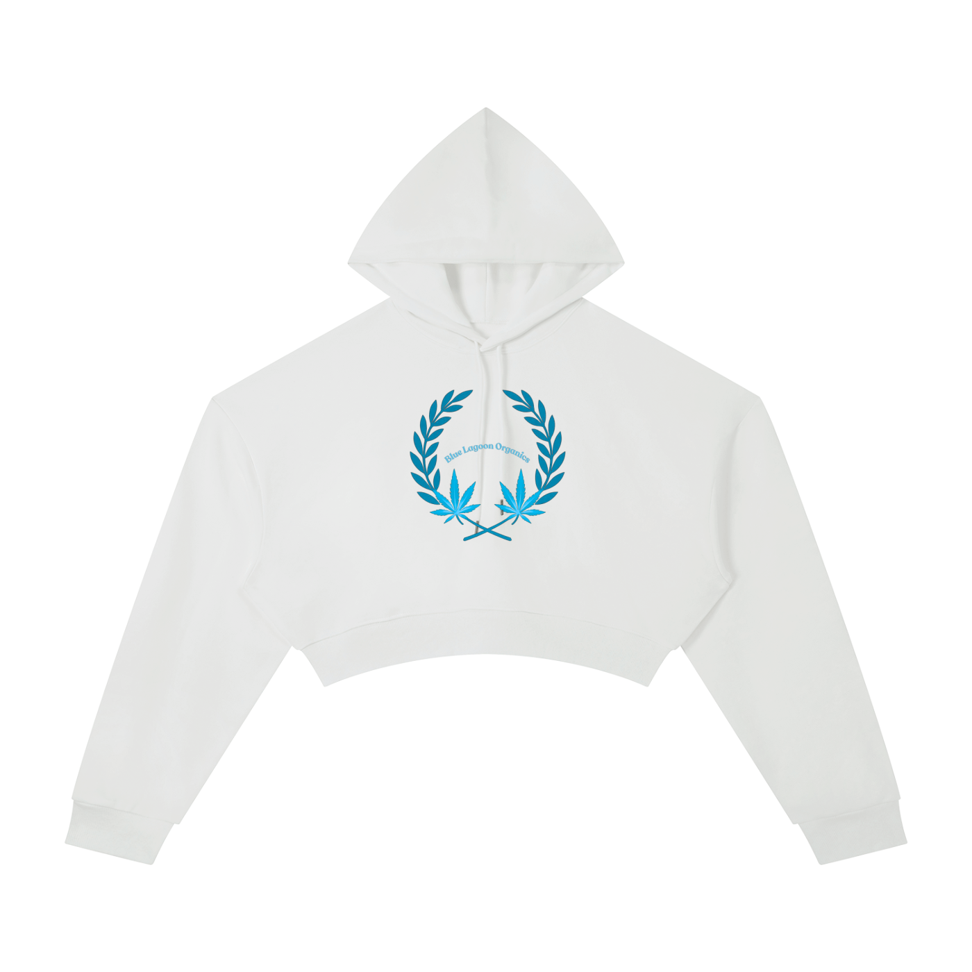 420 Wreath Cropped Hoodie (W)