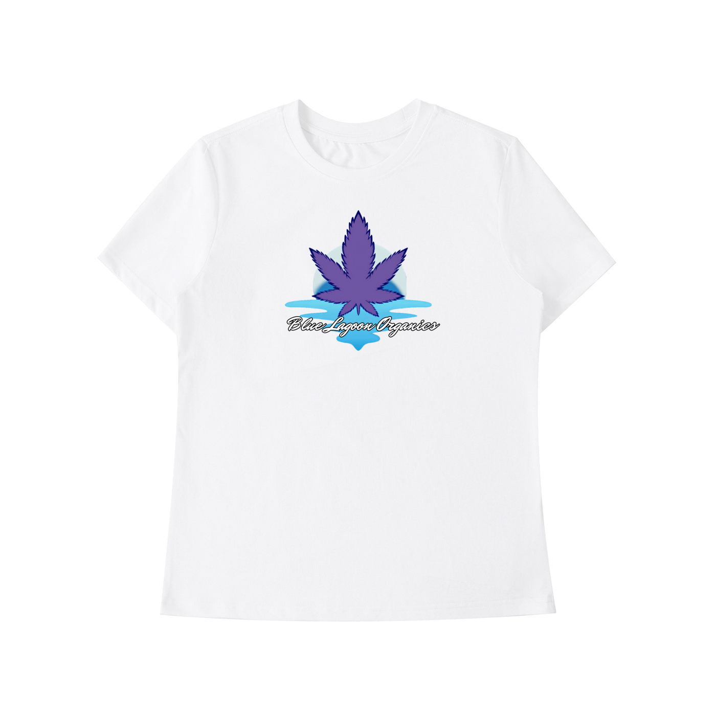 Blue Lagoon Organics Classic Logo Standard Shoulder T-Shirt(Womens)