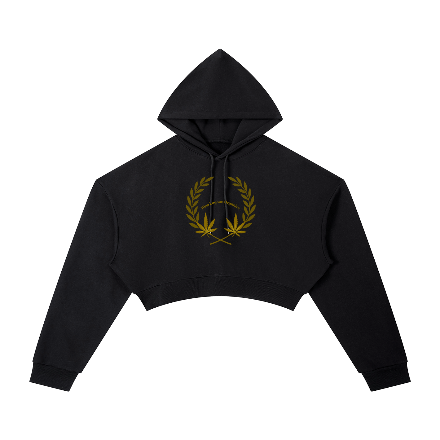 420 Wreath Cropped Hoodie (W)