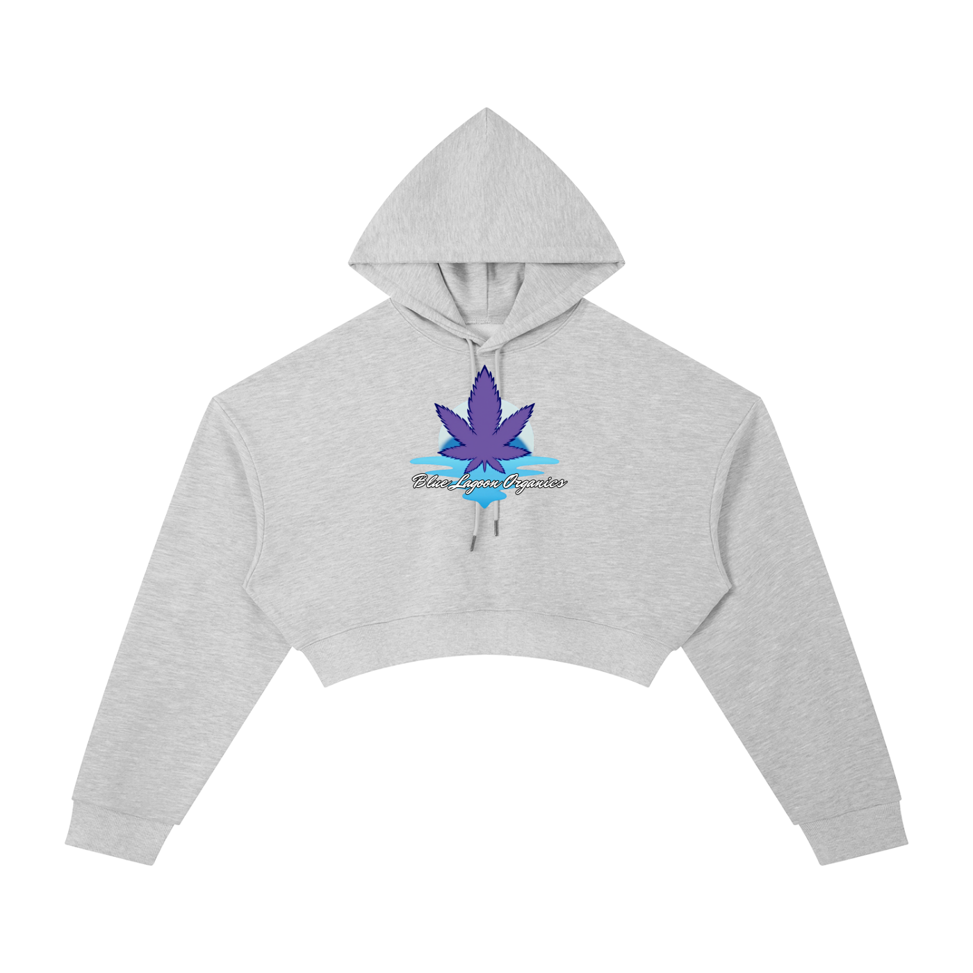 Blue Lagoon Organics Classic Logo Cropped Hoodie(Women)