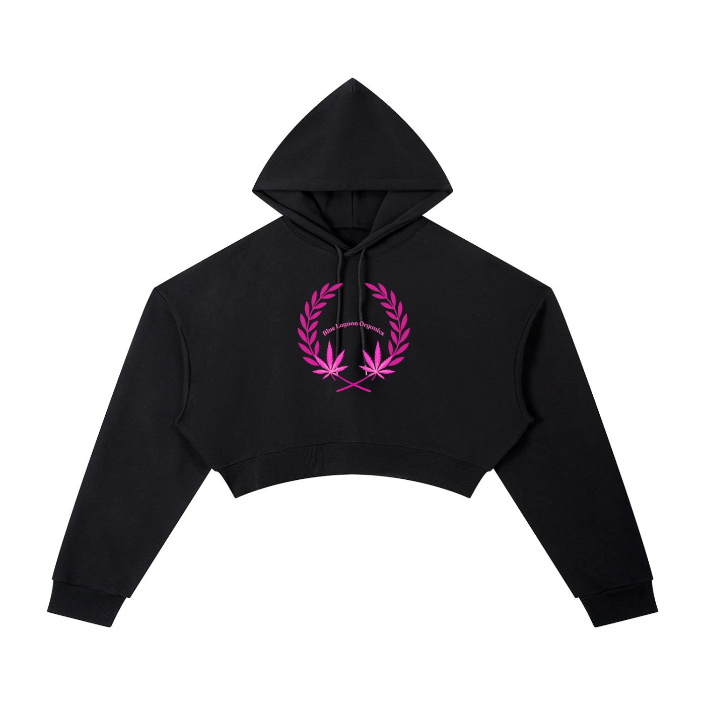 420 Wreath Cropped Hoodie (W)