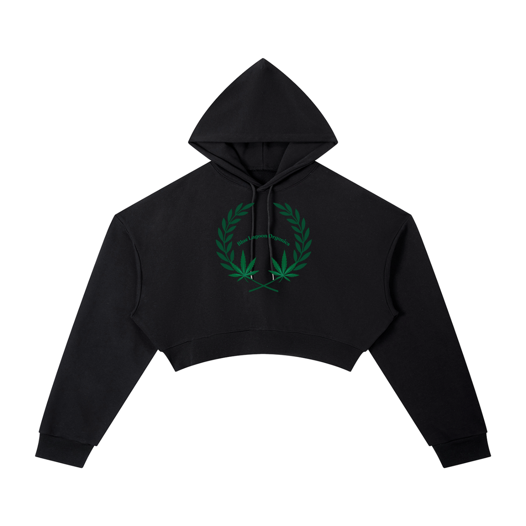 420 Wreath Cropped Hoodie (W)
