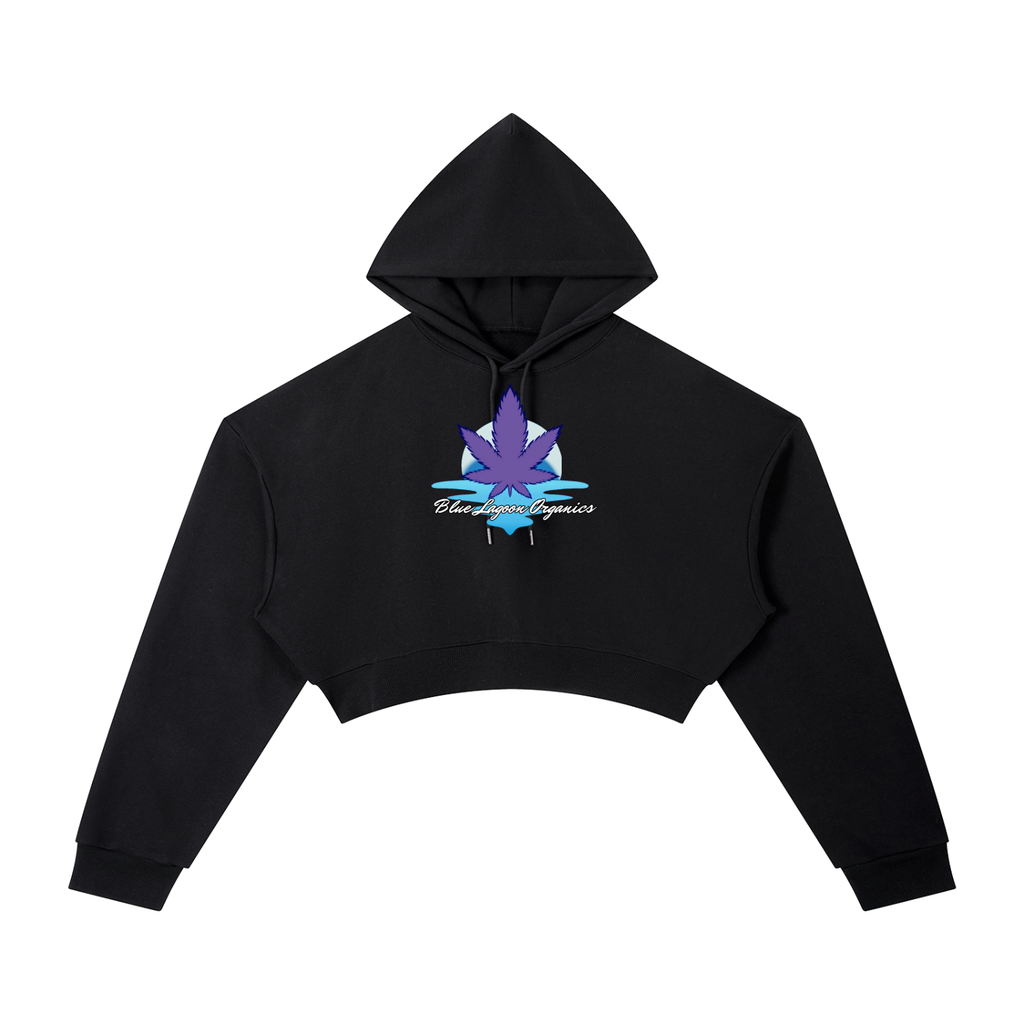 Blue Lagoon Organics Classic Logo Cropped Hoodie(Women)