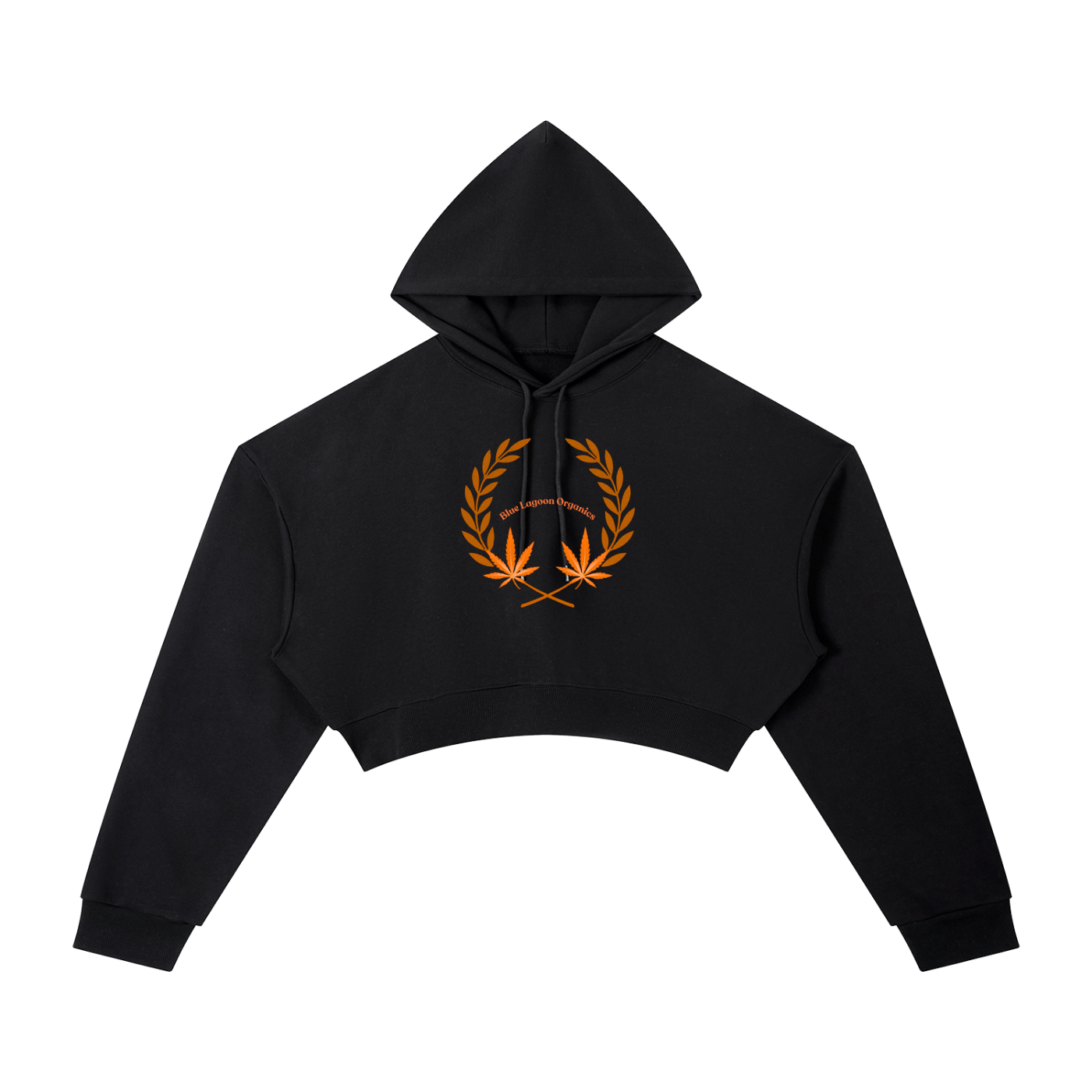 420 Wreath Cropped Hoodie (W)
