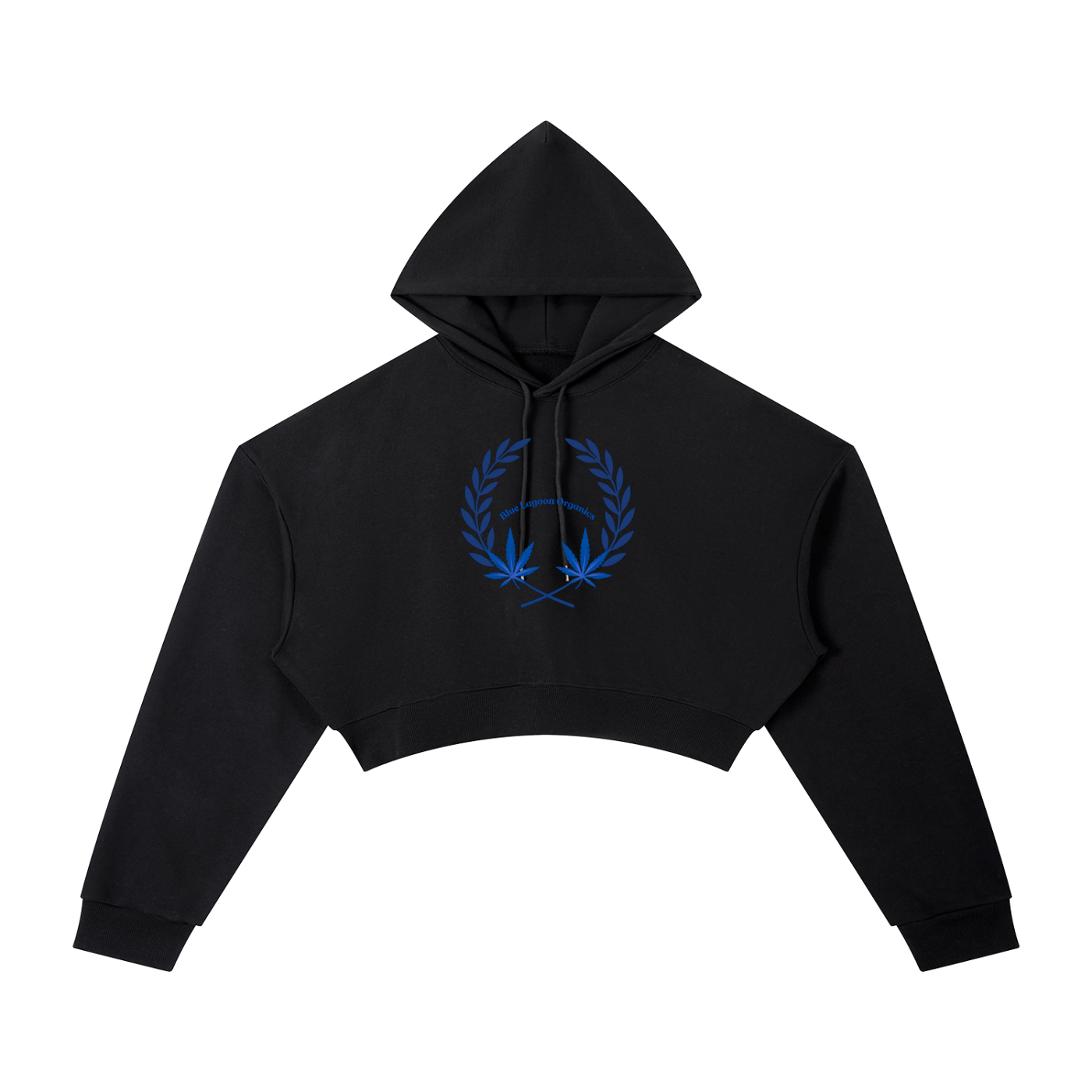 420 Wreath Cropped Hoodie (W)