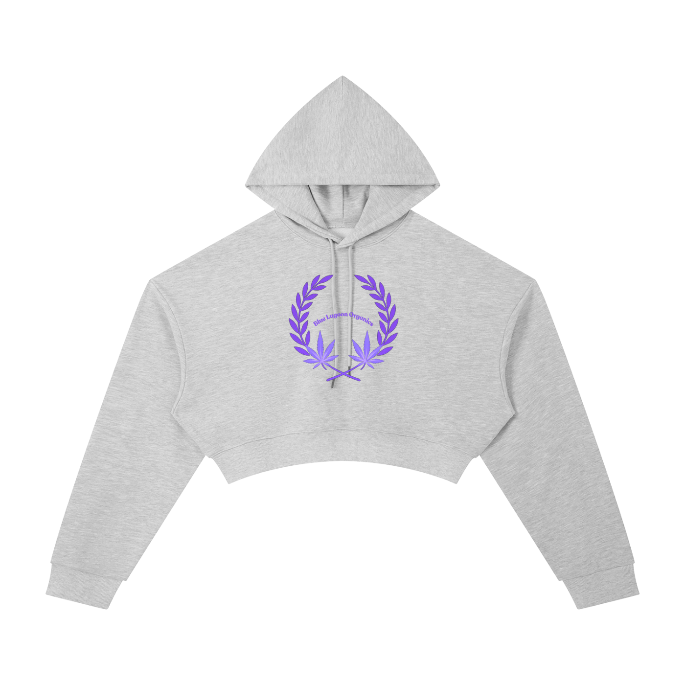 420 Wreath Cropped Hoodie (W)